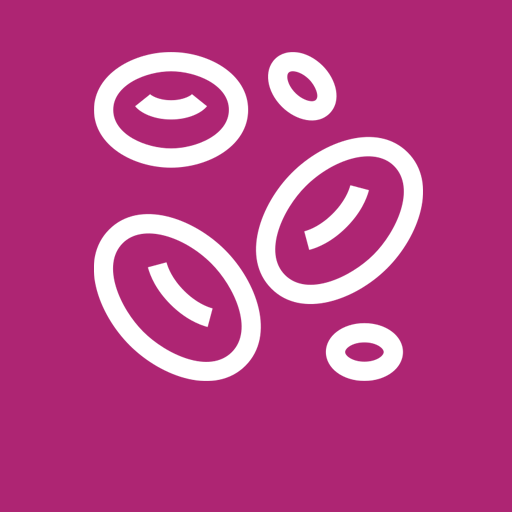 Red cell graphic icon