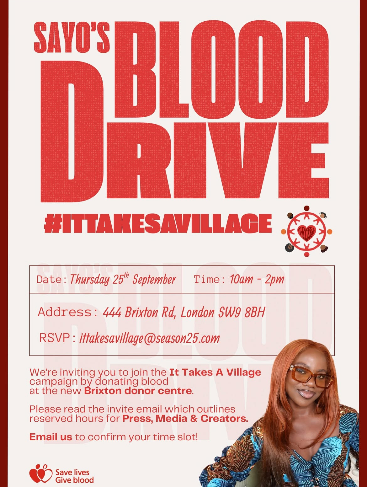 Sayos blood drive event