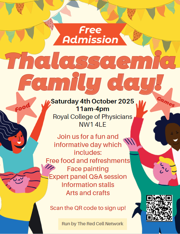 Thalassaemia Family day flyer