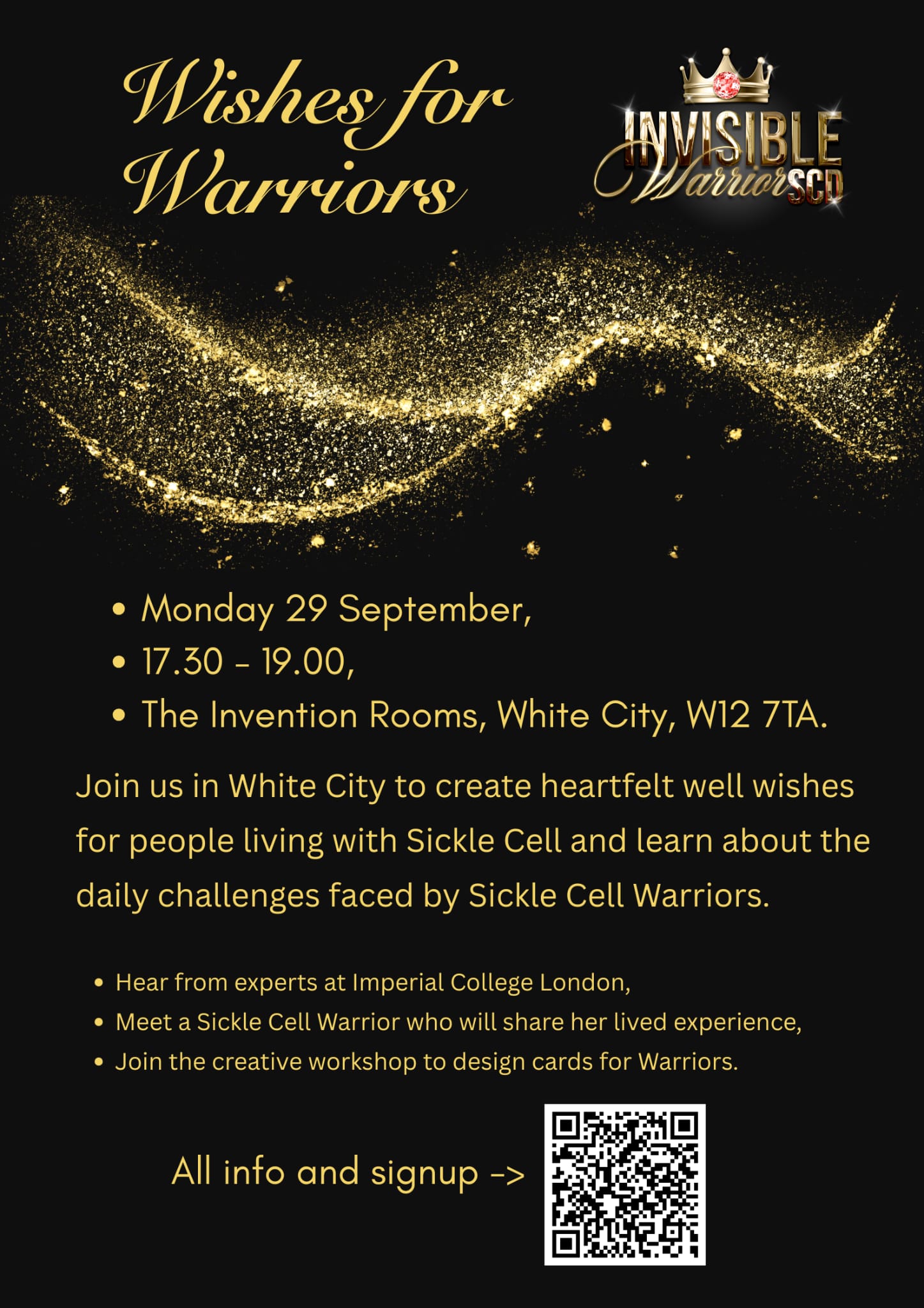 Wishes for Warriors workshop cover   29th September